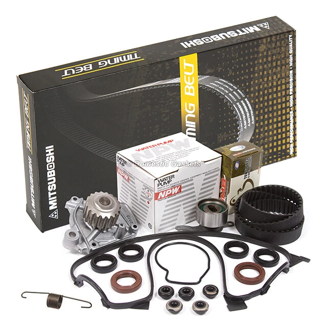 Комплект ремня ГРМ крышка клапана водяного насоса подходит для 92-95 Honda Civic Del Sol 1,6 л D16Z6 - Изображение 4 из 4