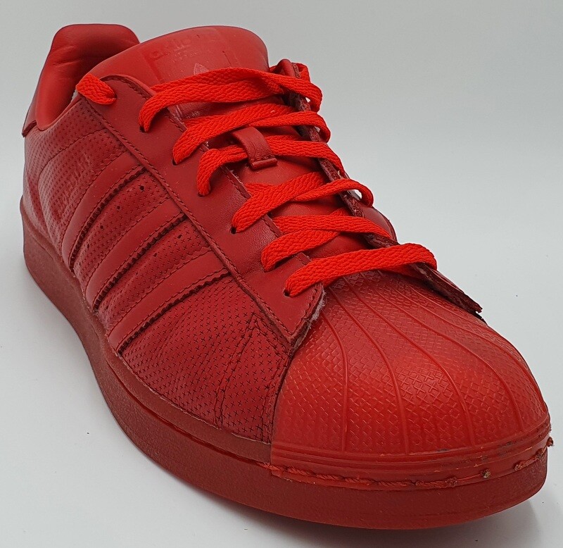adidas superstar plain red