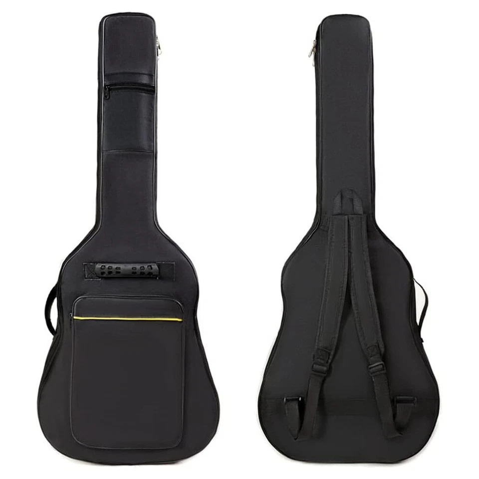 Gitarrentasche Konzertgitarre Gig Bag Rucksackgurte Trage Tasche schwarz 41" DHL - Bild 2 von 4