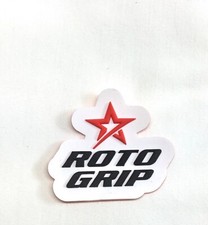 New Roto Grip Bowling Patch White Background with Red Star and Black Letters 
