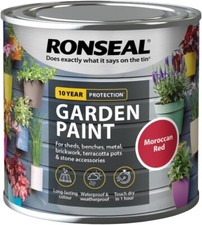 Ronseal Outdoor Garden Paint - For Exterior Wood Metal Stone Brick - All Colours