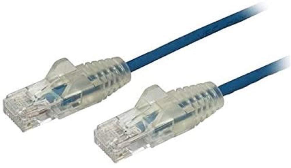 2.5 m CAT6 Cable - Slim CAT6 Patch Cord - Blue - Snagless RJ45 Connectors - Giga