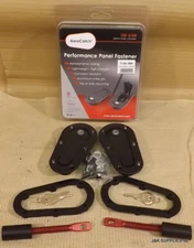 GENUINE AEROCATCH BONNET PINS - PLUS FLUSH - LOCKING - BLACK - T120-2100