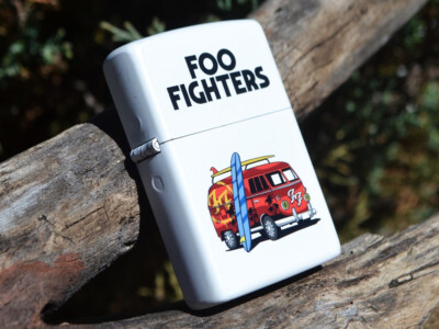 Foo Fighters Camper Van Zippo Lighter - VW Kombi Bus - Nirvana
