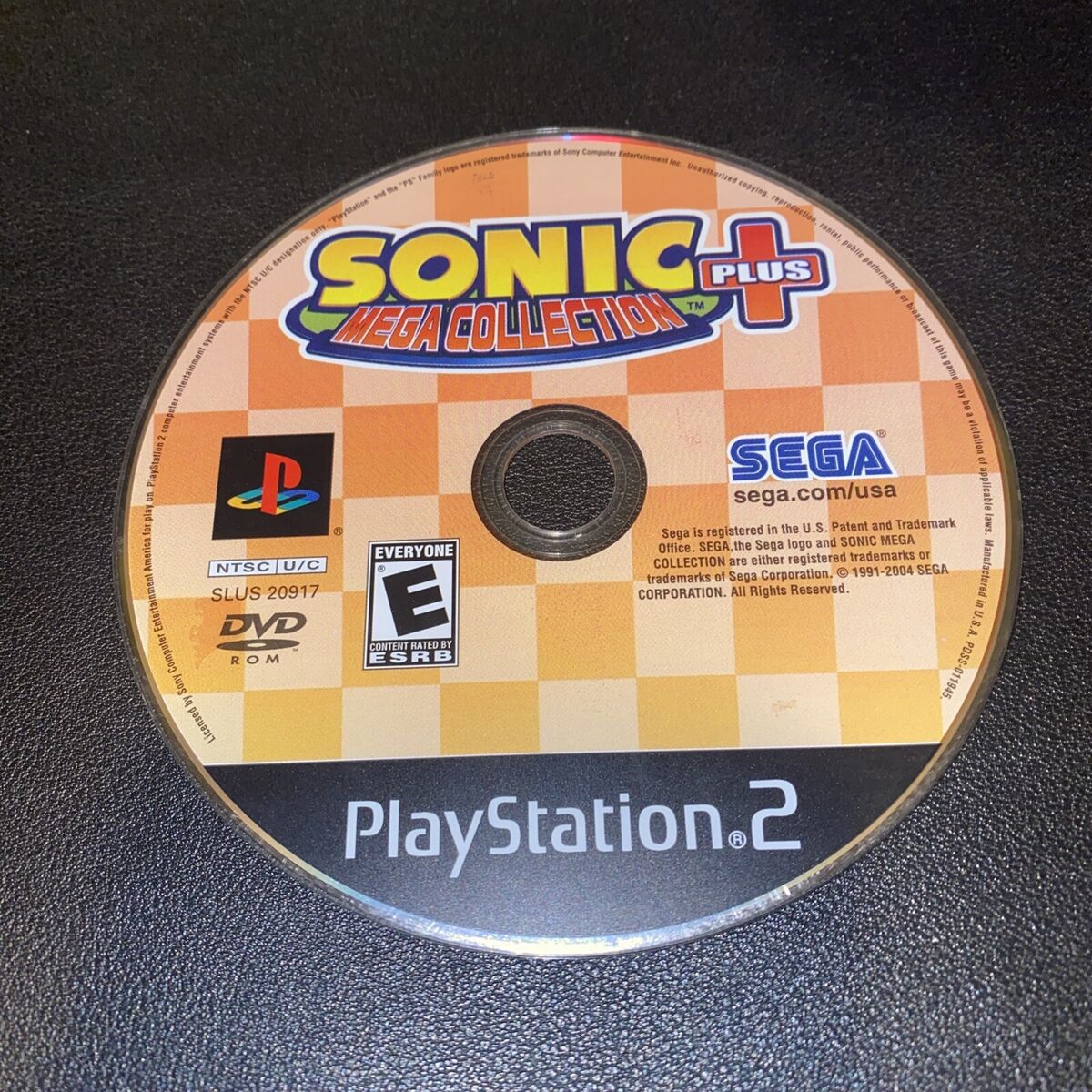 Sonic Mega Collection Plus PS2 - DISC ONLY - Tested