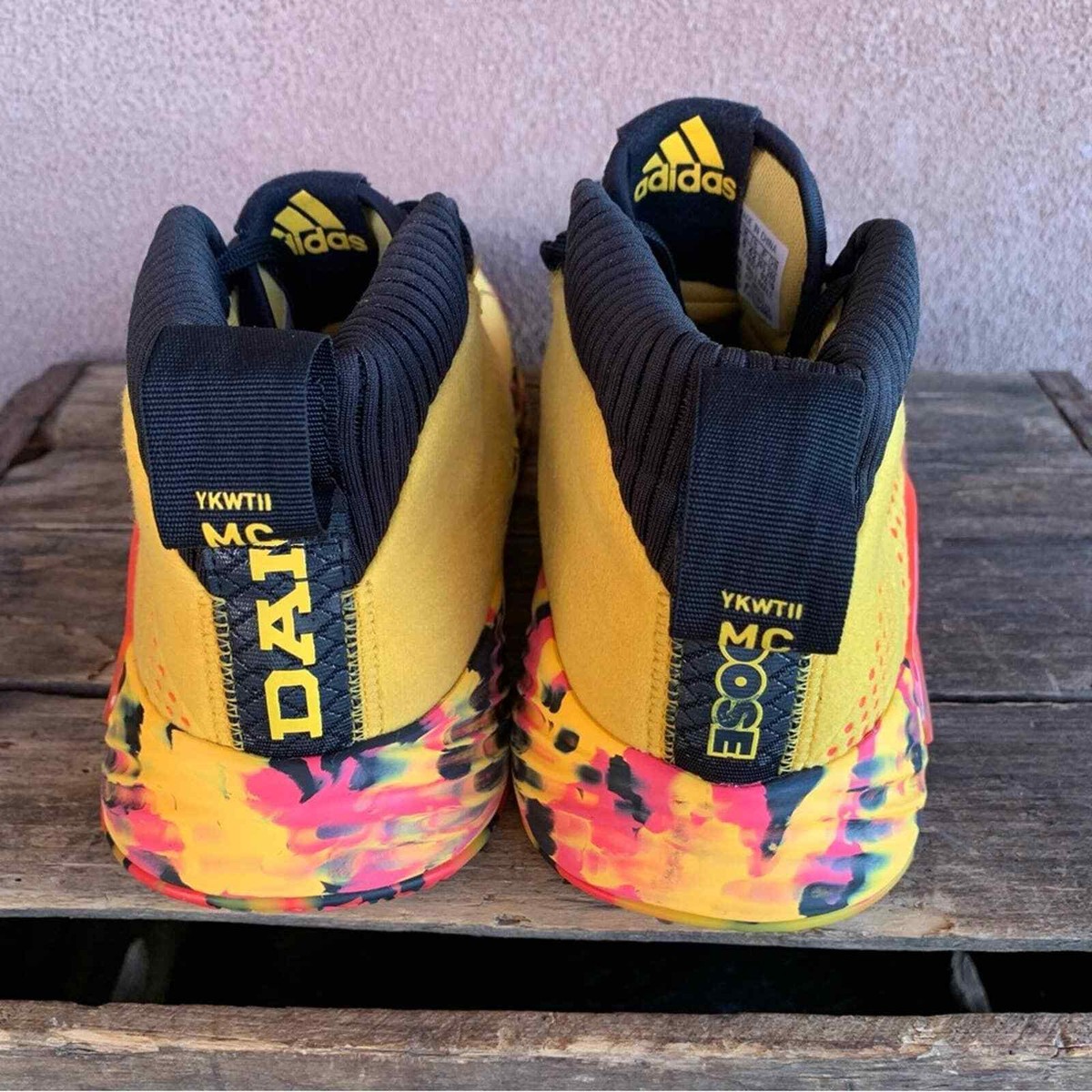 Adidas Damian Lillard Gold Goose Shock Basketball Shoes | eBay