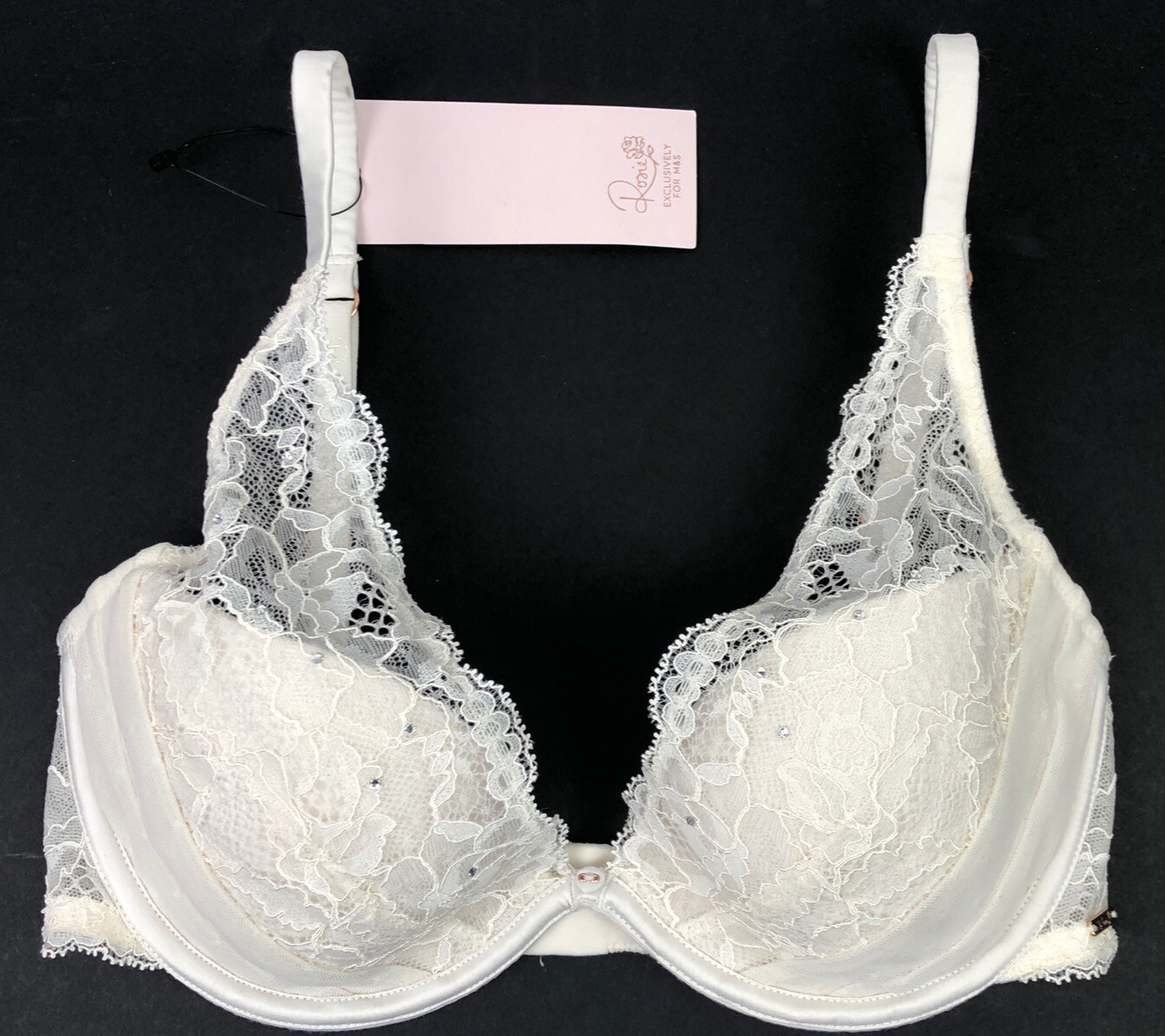 Marks & Spencer Rosie for Autograph Aster Lace Plunge Bra 32D Ivory BNWT