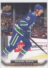 15/16 UD..DANIEL SEDIN..CANVAS..CARD # C202..CANUCKS..FREE COMBINED SHIP
