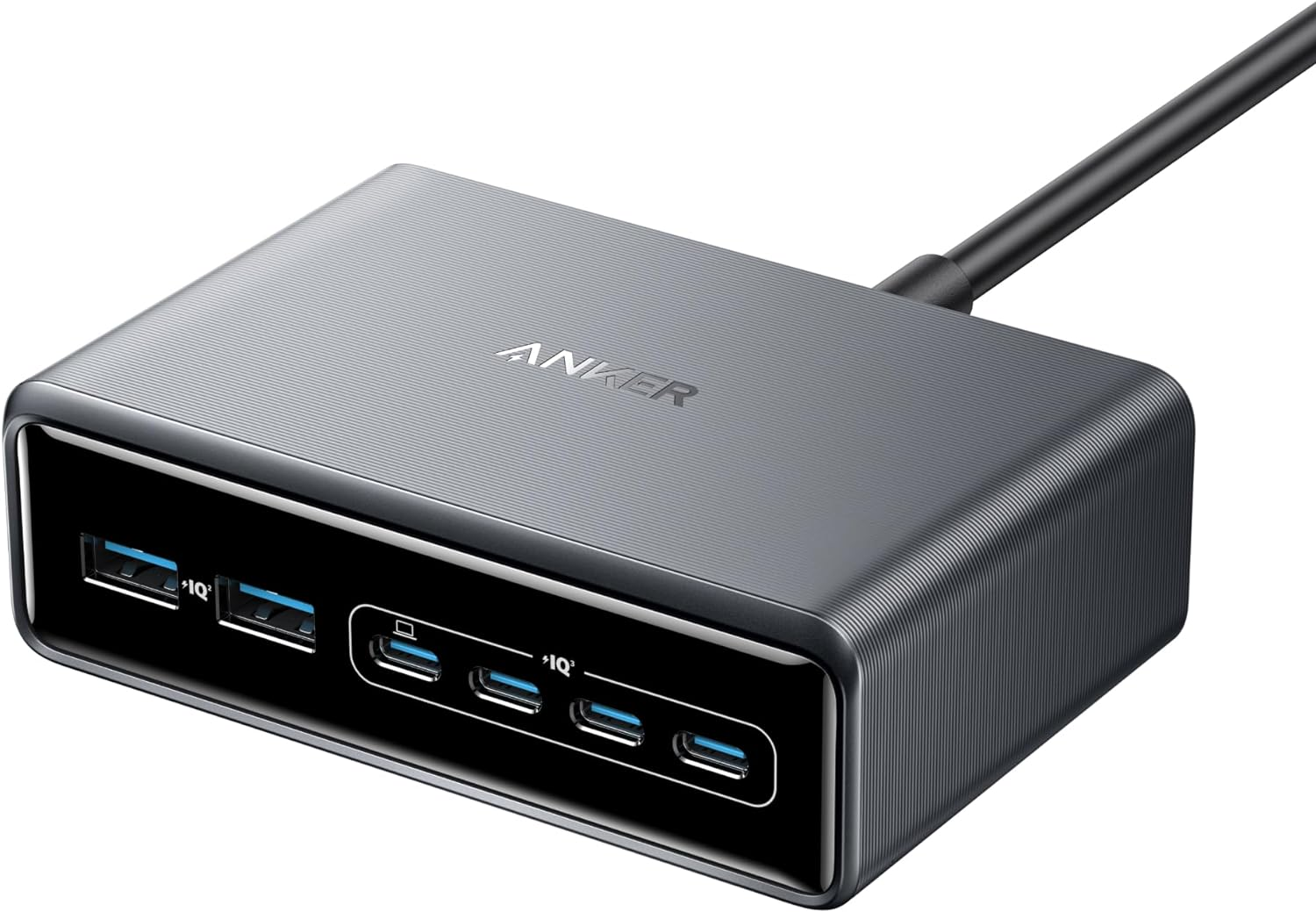 200W 6-Port GaN Charging Station with USB-C PD Fast Charging for Desktop