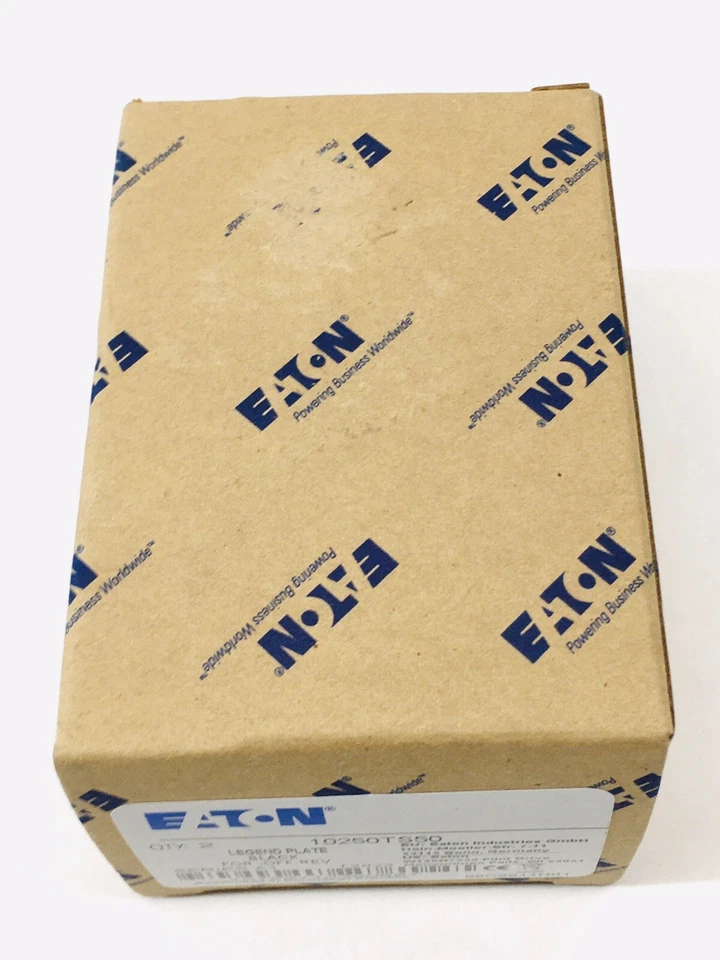 (PACK OF 2) EATON 10250TS50 LEGEND PLATE BLACK FOR - OFF - REV - Image 3 of 3