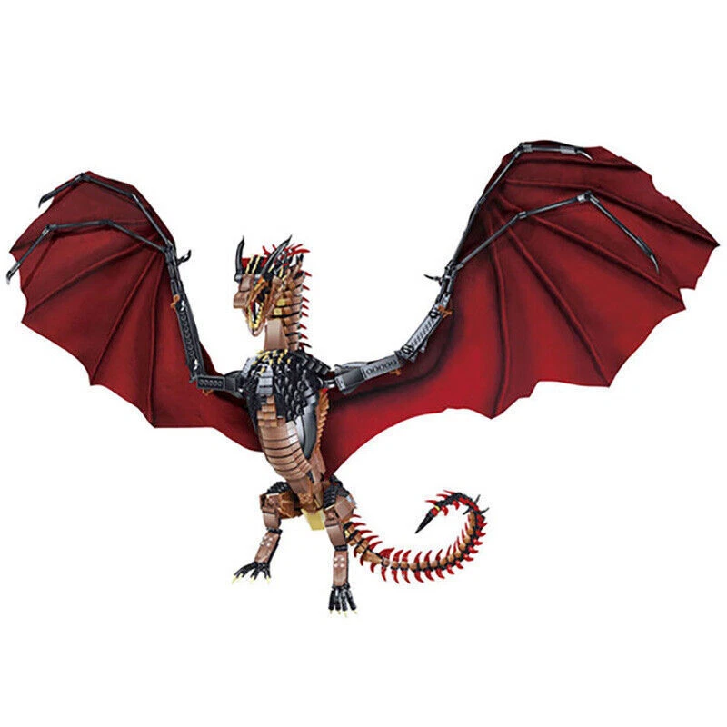 Fire Dragon DIY Model Building Blocks Set Movie MOC Puzzle Bricks Toys 1889Pcs - Image 3 of 4