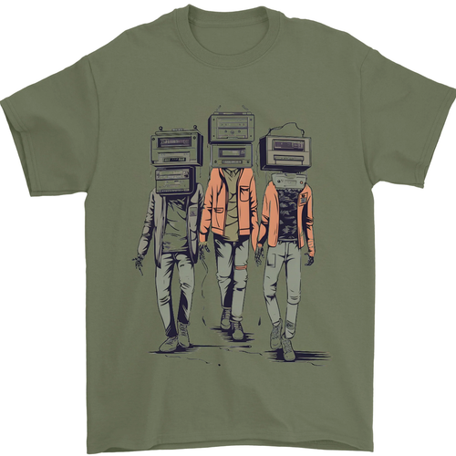 T-shirt Uomo Riccio Retrò | Maglietta 100% Cotone Gildan 5000 - 2