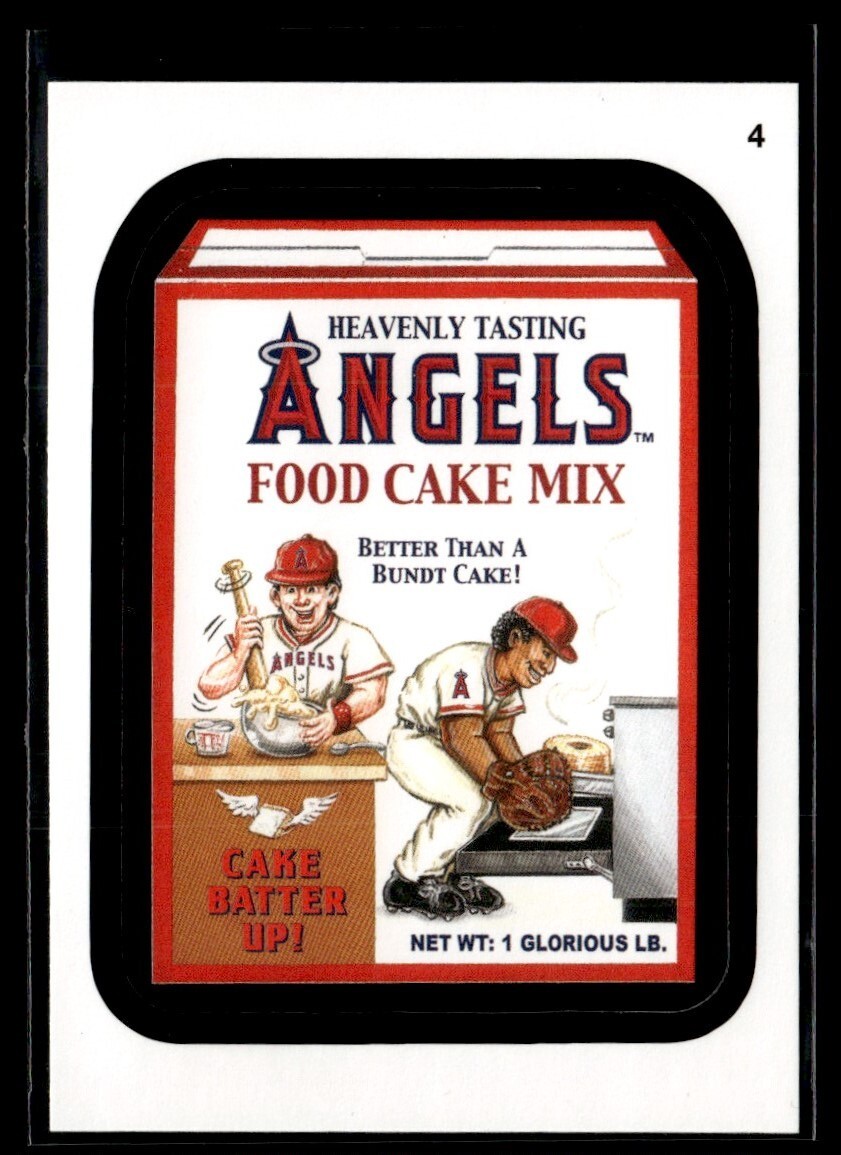 2016 Topps MLB Wacky Packages #4 Angels Food Cake Mix