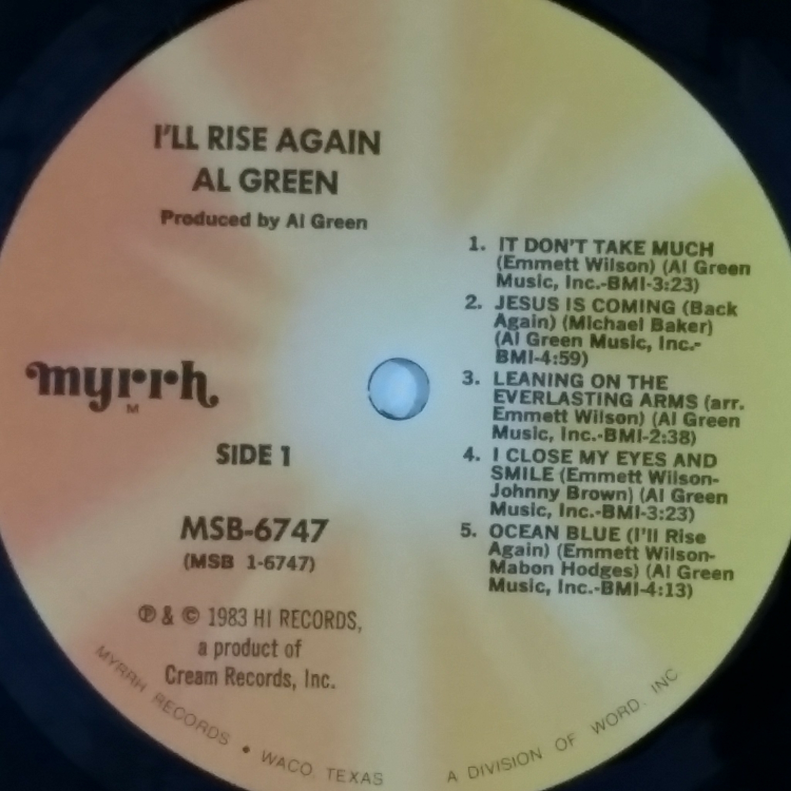 AL GREEN I'll Rise Again MSB6747 L Nix LP Vinyl VG++ Cover VG+ | eBay