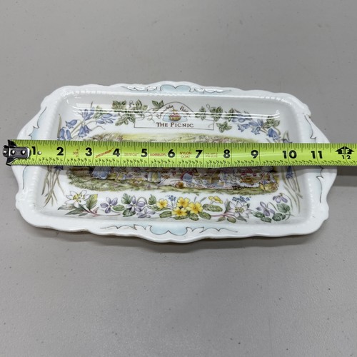 ROYAL DOULTON BRAMBLE HEDGE RARE "THE PICNIC" RECTANGULAR PLATTER SERVING TRAY - Picture 17 of 19