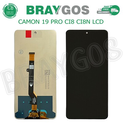 Tecno Camon 19 Pro CI8 CI8n Touchscreen LCD Display Digitizer Ersatz Schwarz