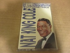 1991 The Unforgettable NAT "KING" COLE Cassette Tape CEMA 57507 N.Mint