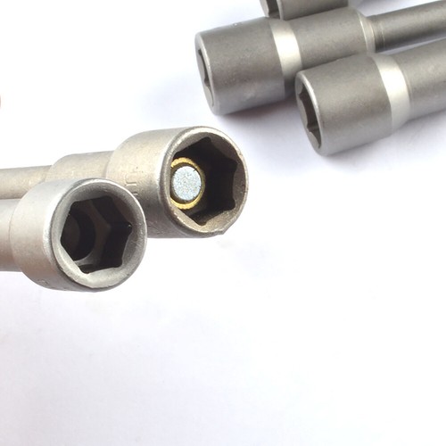 Nut Driver Socket Set Magnetic 150mm Long Impact Drill Bit 1/4" Hex 5mm to 19mm - Picture 6 of 26