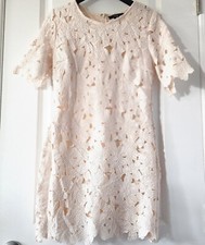 Forever 21 Floral Lace Dress Cream Size M Graduation Bridal Baby Shower
