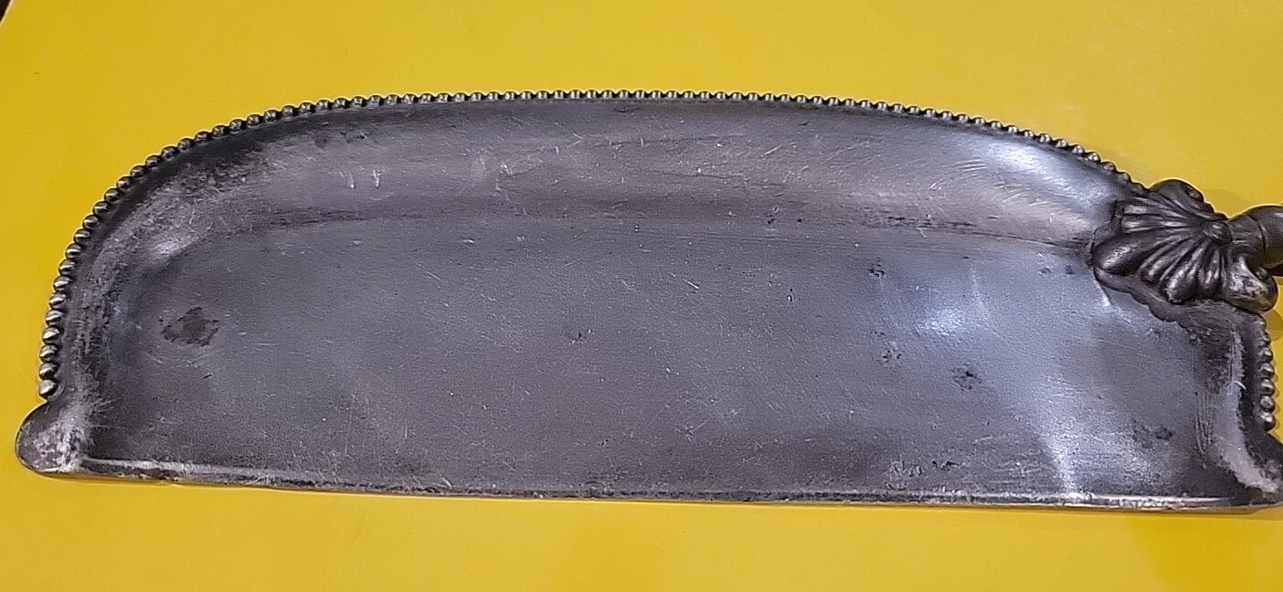 Antique Silver Plate Silent Butler Metal Crumb Catcher St Louis Silver Co