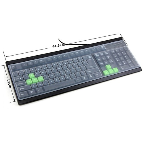 Universal Silicone Desktop Computer Keyboard Cover Skin Protector Film Cover -tz - 第 8/8 張圖片