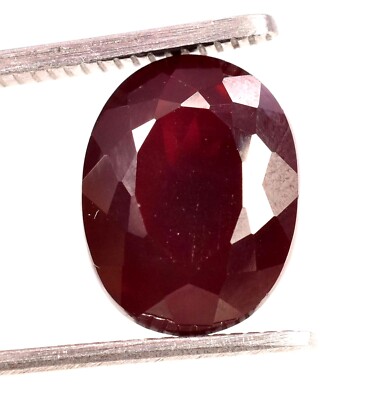 14.45 Ct Natural Deep Red Ruby Oval AAAA+ Cut CERTIFIED VVS Loose