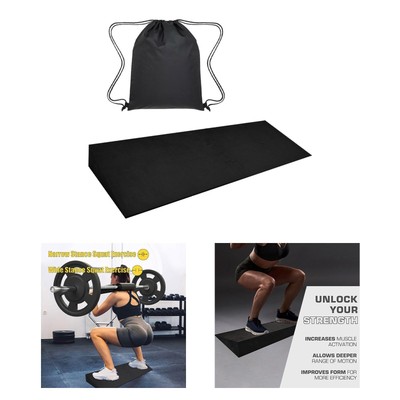 Erhöhtes Squat Wedge Block Foot Incline Board für Dehnübungen zu Hause
