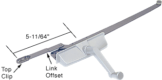 EntryGard EP23002 White Left Hand Dual Arm Casement Window Operator - Picture 2 of 2