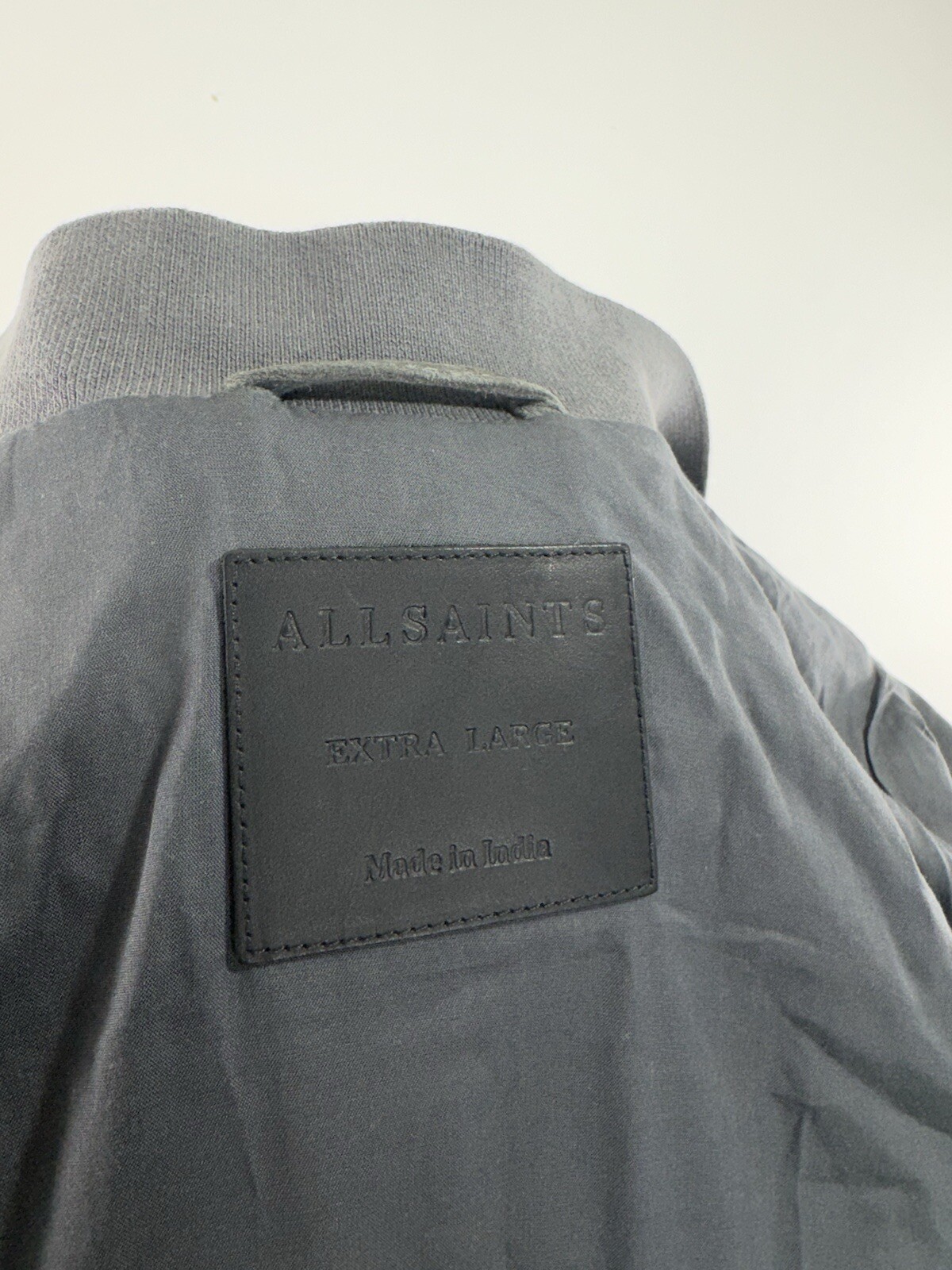 ALL SAINTS - SUEDE LEATHER Kemble Bomber Mens L / XL Jacket - EXCELLENT image 5