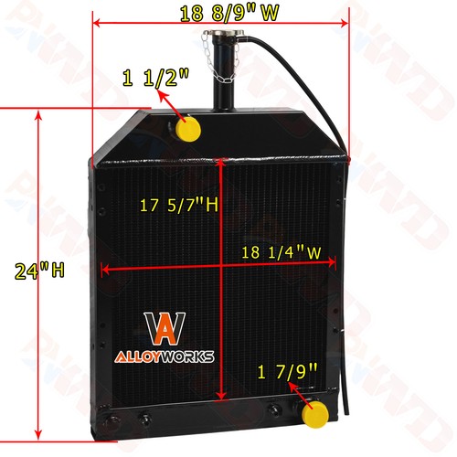 D8NN8005BB 83918860 Radiator For Ford New Holland Tractor 555 555A 555B ...