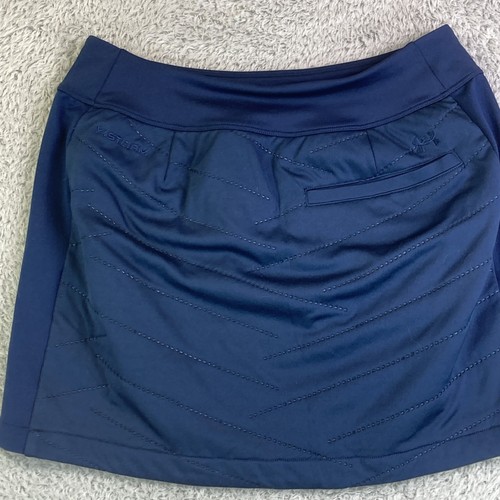 Under Armour Skirt Womens Storm Size Small Quilted Stretch Fusion Blue 1377210 - Picture 2 of 6