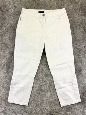 Armani Jeans Capri Hose Vintage weiß - Größe XS - Hakendetail