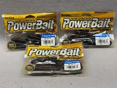Obsolete Vintage Berkley 4'' Power Tubers, Tournament Strength (3) 8 packs
