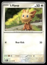 Lillipup 170/197 Common Obsidian Flames Pokemon Lightly Played