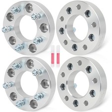 5 Lug Wheel Adapters 5x135 To 5x5 1.5 Inch For F-150 Expedition 4pcs Silver