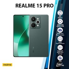Realme 15 Pro 5G Android Cell Phone (12GB+256GB/GREEN/Dual SIM/Global Ver.)