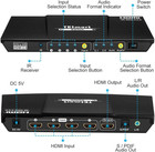 TESmart 4x1 HDMI Switch 4K HDMI Switcher Box with Optical Audio 4 in 1 Out HDMI — photo 2