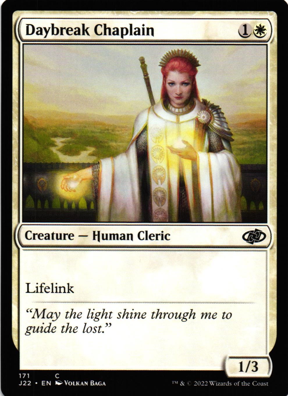 MTG TCG - Daybreak Chaplain 171 Jumpstart 2022 - NM