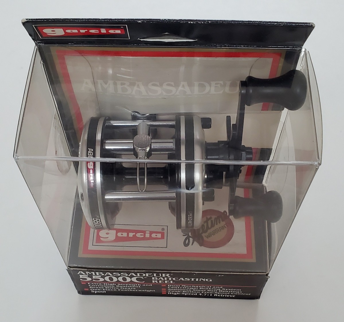 ABU AMBASSADUER vintage 5500G　6614-298 Vintage ABU SWEDEN Ambassadeur 5500 C High Speed Casting Reel 1976