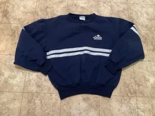 Vintage Pioneer Sports Sweatshirt Medium Navy