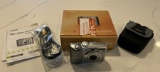 Canon PowerShot A1100 IS 12.1MP Digital Camera Silver + Box/Case/8GB SD -Tested