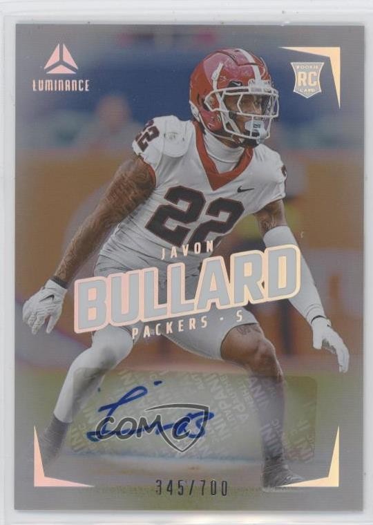 Javon Bullard Panini Luminance #148 Autograph