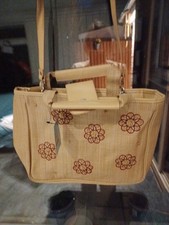 Ditto Scorpio Handbag New  With Tags Beige Long Removable Strap Button Clasp.