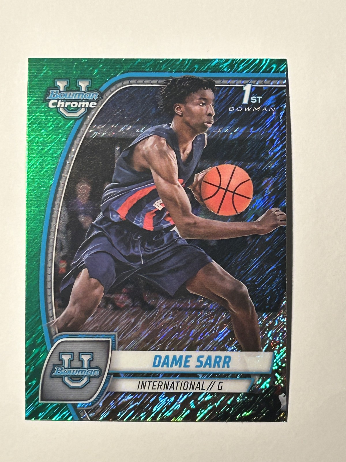 Dame Sarr Green Shimmer Refractor #17
