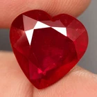 19.66Ct. Natural Ruby Red Heart Madagascar Beautiful Colors Gemstone Sparkling