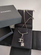 Chanel Silver CC Necklace Original Receipt Box Bag ABD455B16782NY391 Chain