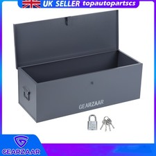 Metal Tool Box With Lock 30'' Security Job Site Box Tool Box Garage & Van Vault