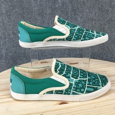 Inkkas Shoes Womens 11 Mens 9 Slip On Sneakers Green Comfort Low Top Round Toe