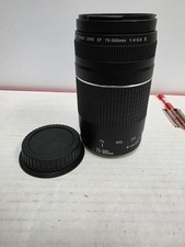 Canon EF 75-300mm f/4-5.6 III Telephoto ZOOM Lens - Tested And Working W/cap