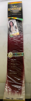 Sensationnel Empire 100% Human Hair Yaki 18'' Color: T1B/BG